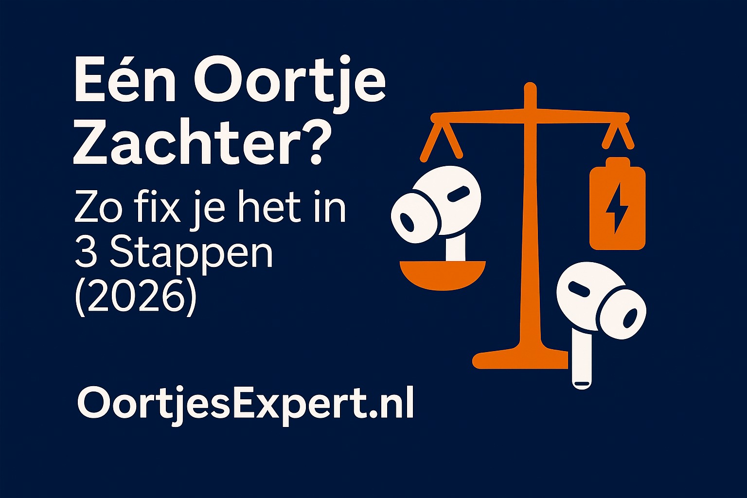 Eén Oortje Zachter? Zo Fix je het in 3 Stappen | 2026 | OortjesExpert.nl