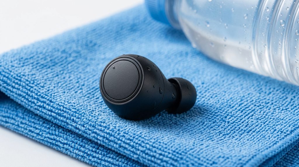 IPX4 oortjes tijdens sporten met zweet en water
