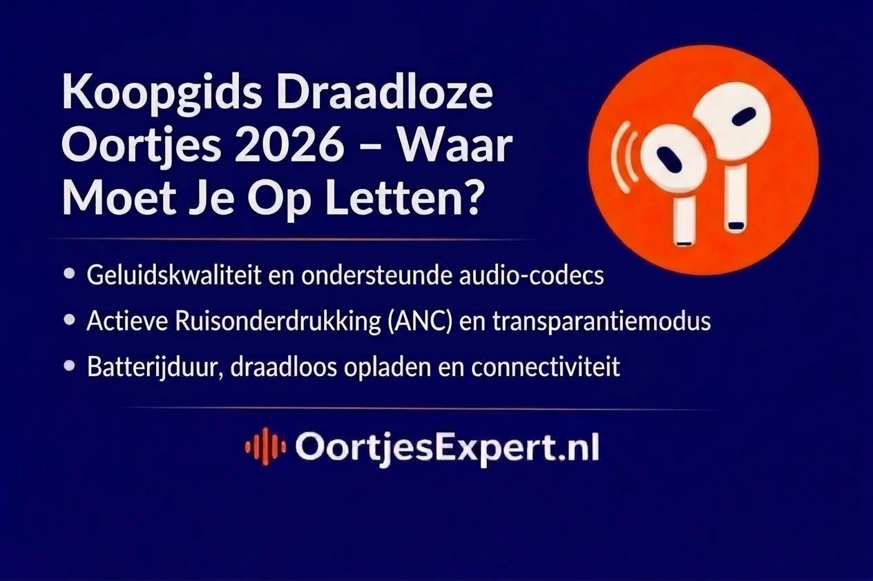 Koopgids Draadloze Oortjes 2026 | 7 belangrijke factoren | OortjesExpert.nl