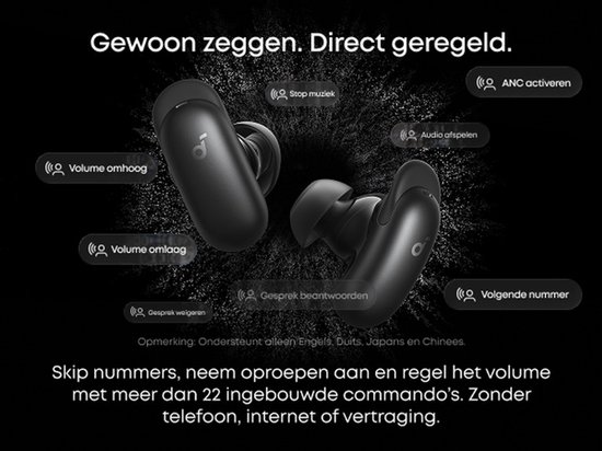 Soundcore Liberty 5 Pro met spraakbesturing en commando's voor bellen