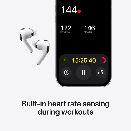 Apple AirPods Pro 3 in het oor connectie met iphone