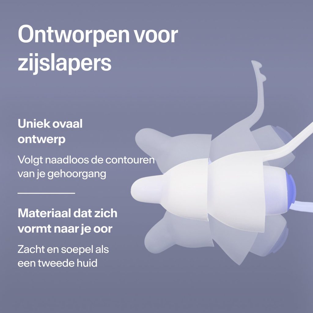 Ovaal ontwerp van Alpine SleepDeep, de beste oortjes voor slapen
Titel: Alpine SleepDeep - Beste oortjes voor slapen met zacht ovaal ontwerp