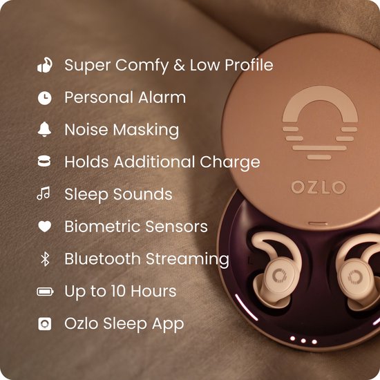 Kenmerken en specificaties van Ozlo Sleepbuds, gekozen als beste oortjes voor slapen