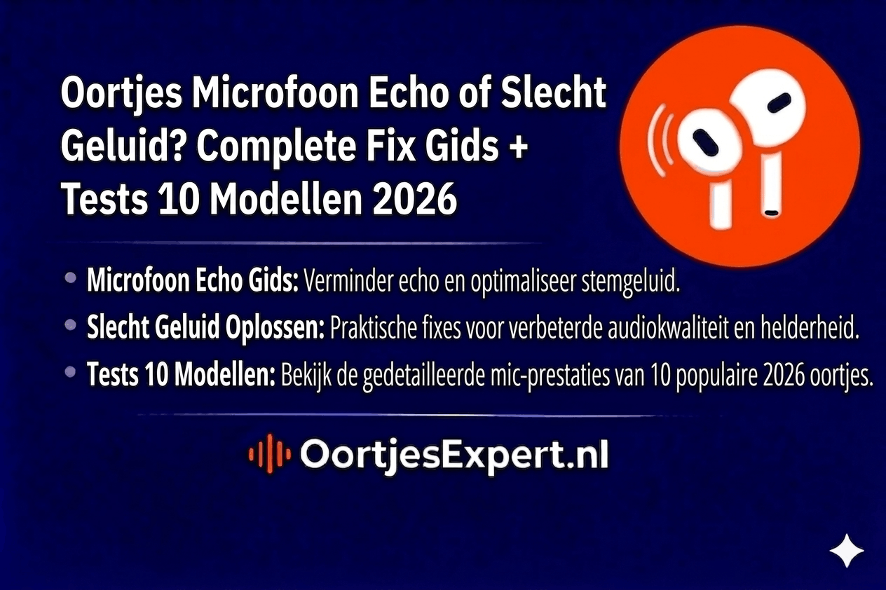 Echo en slecht geluid bij oortjes oplossen