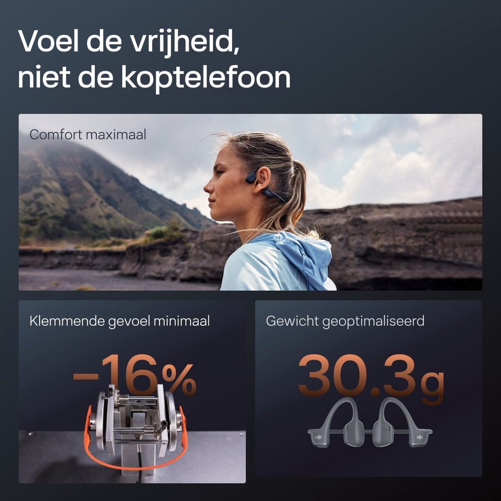 Shokz OpenRun Pro 2 tijdens hardlopen en fietsen