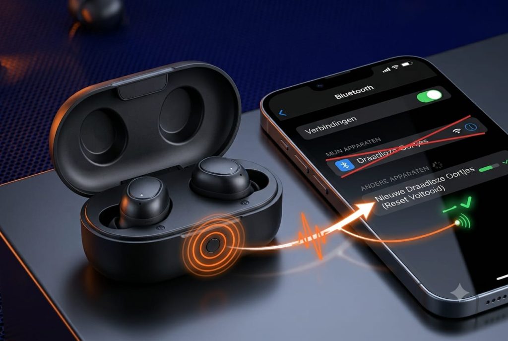 Draadloze oortjes resetten om Bluetooth verbindingsproblemen op te lossen
