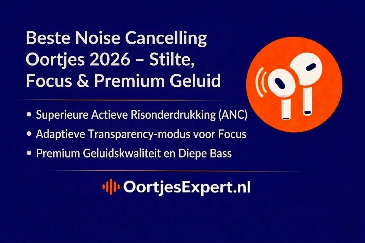 Beste noise cancelling oortjes 2026 | Stilte, focus & premium geluid | OortjesExpert.nl